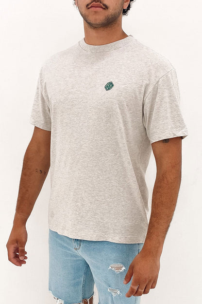 A Dice Man Tee Snow Grey Marle