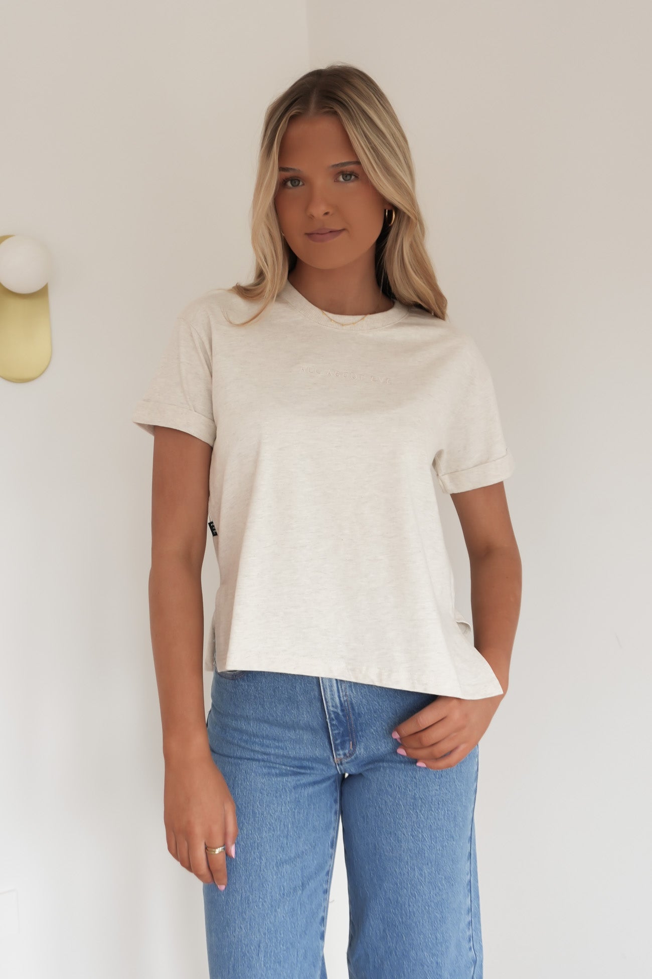 AAE Washed Tee Oat