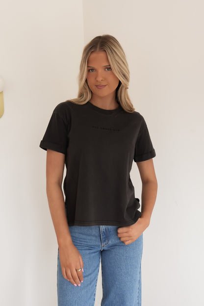 AAE Washed Tee Washed Black