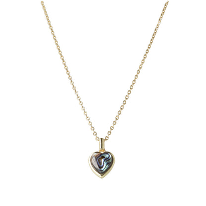 Abalone Heart Necklace