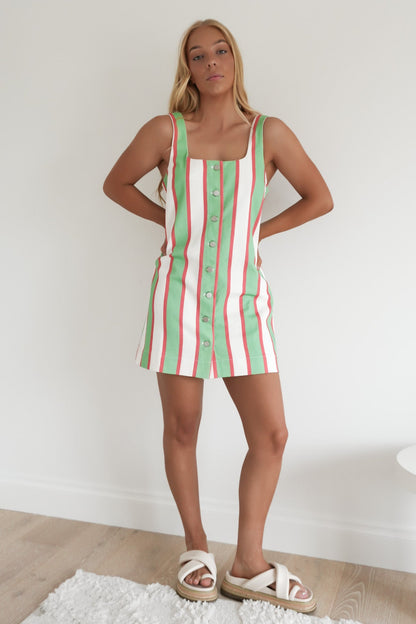 Abi Mini Dress Carnival Stripe