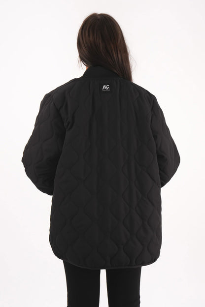 Active Quilted Jacket Black