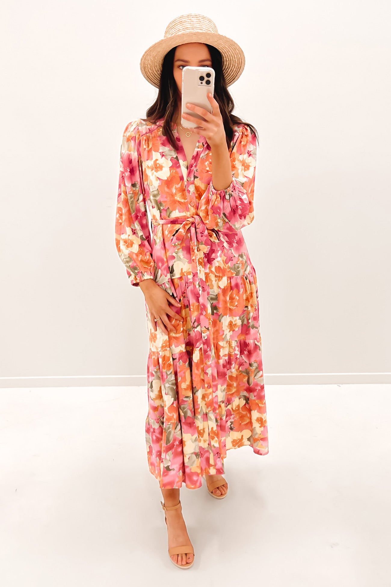 Alannah Maxi Dress Pink Floral