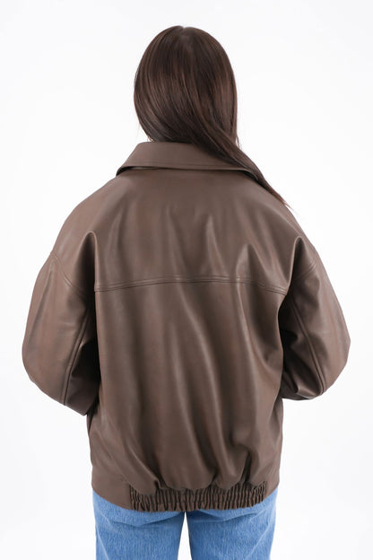 Alba PU Bomber Brown