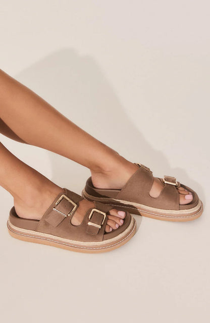 Alder Sandal Fawn Suede