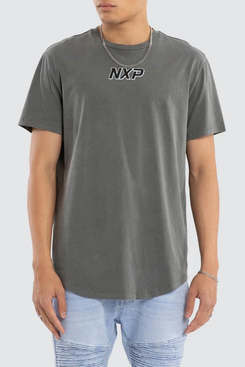 All For One Dual Curved Tee Pigment Steel