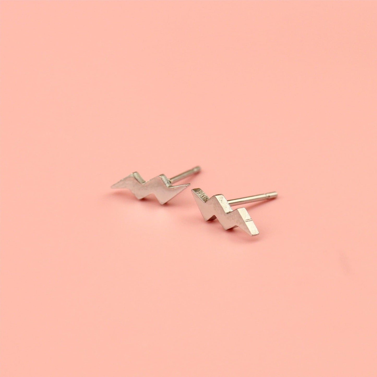 Amped Up Lightning Bolt Stud Earrings