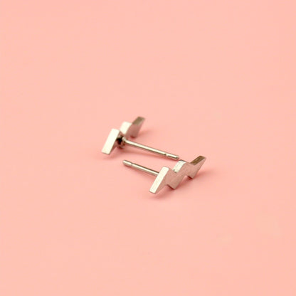 Amped Up Lightning Bolt Stud Earrings