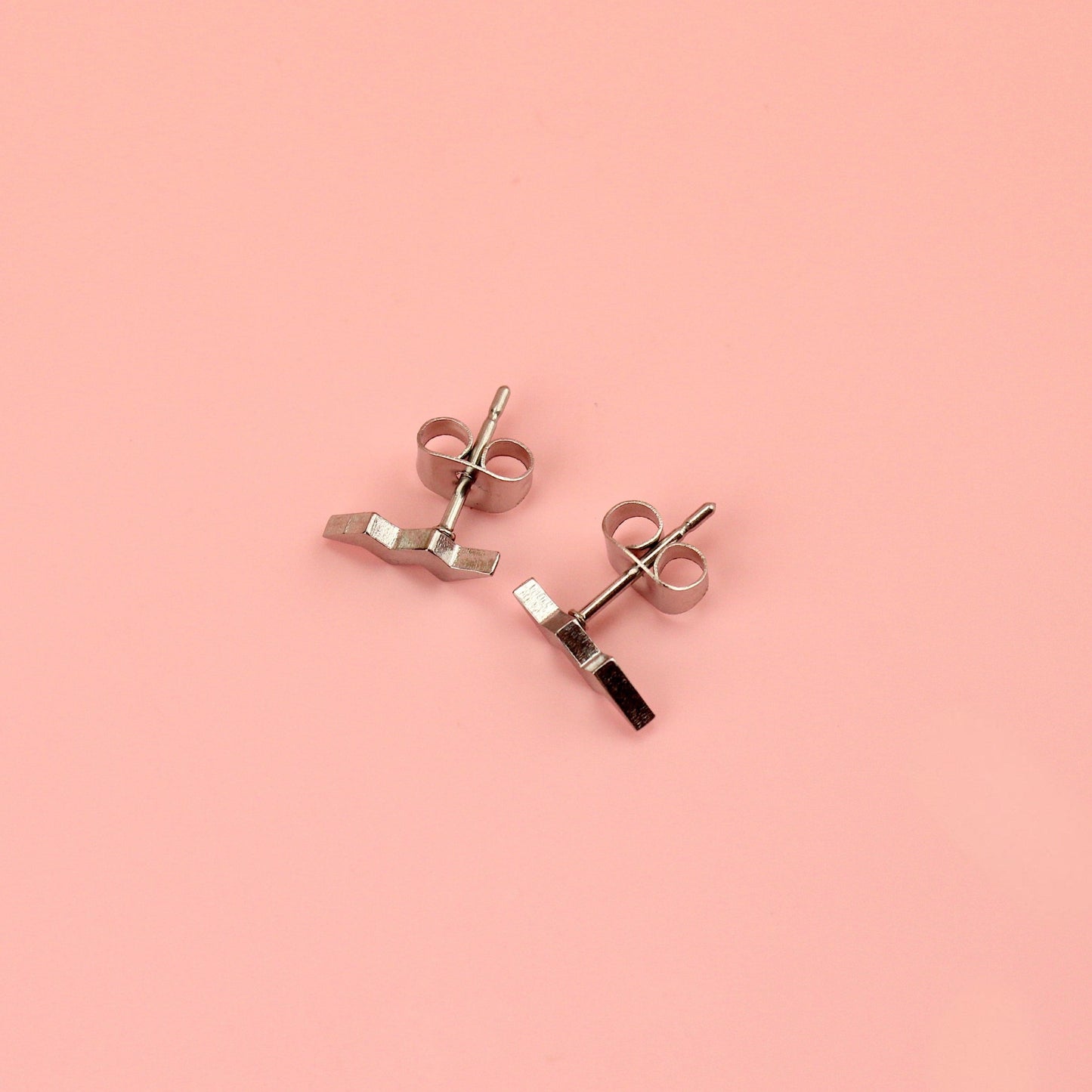 Amped Up Lightning Bolt Stud Earrings