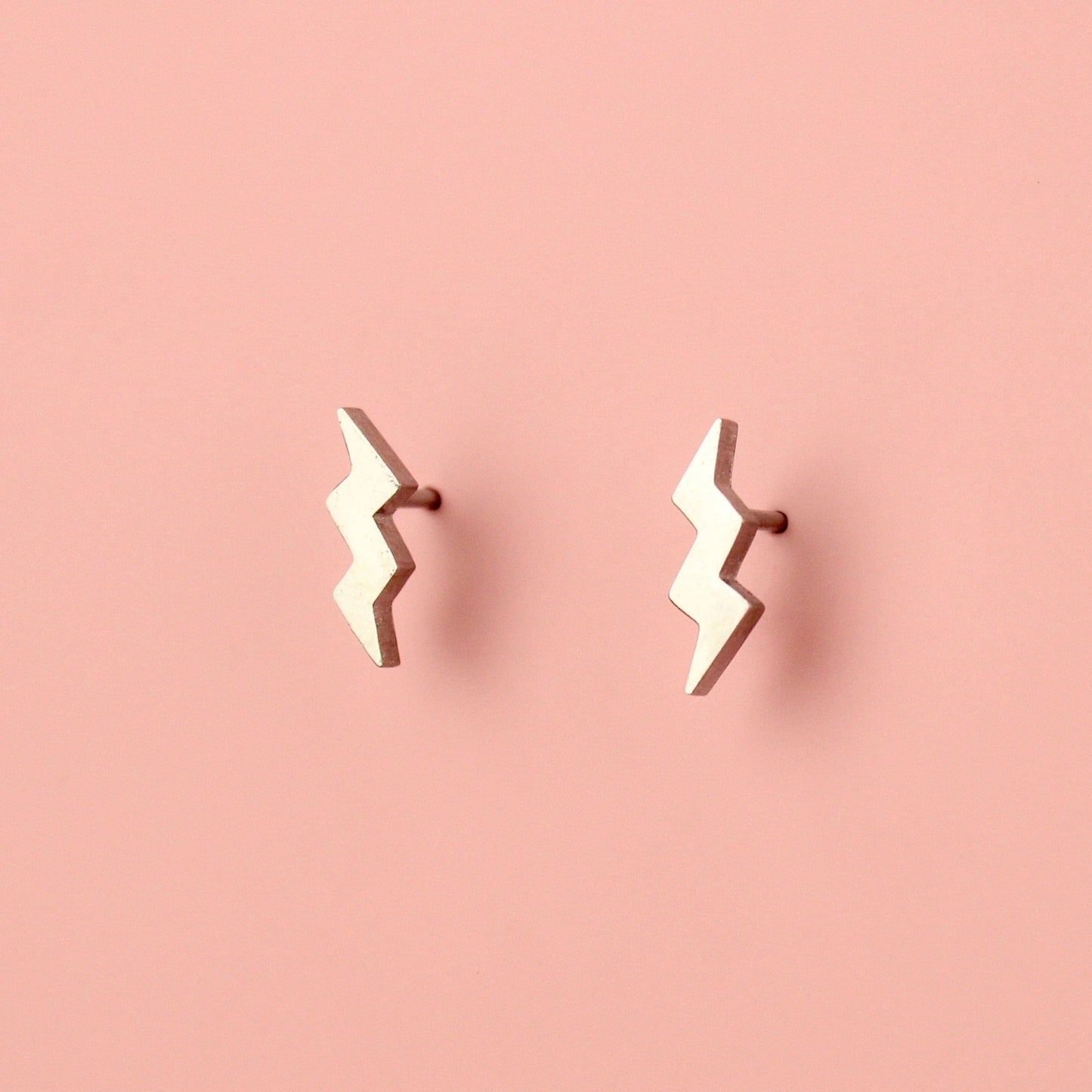 Amped Up Lightning Bolt Stud Earrings