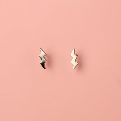 Amped Up Lightning Bolt Stud Earrings