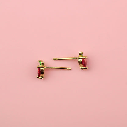 An Apple A Day Stud Earrings