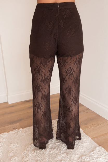 Anica Lace Set Chocolate