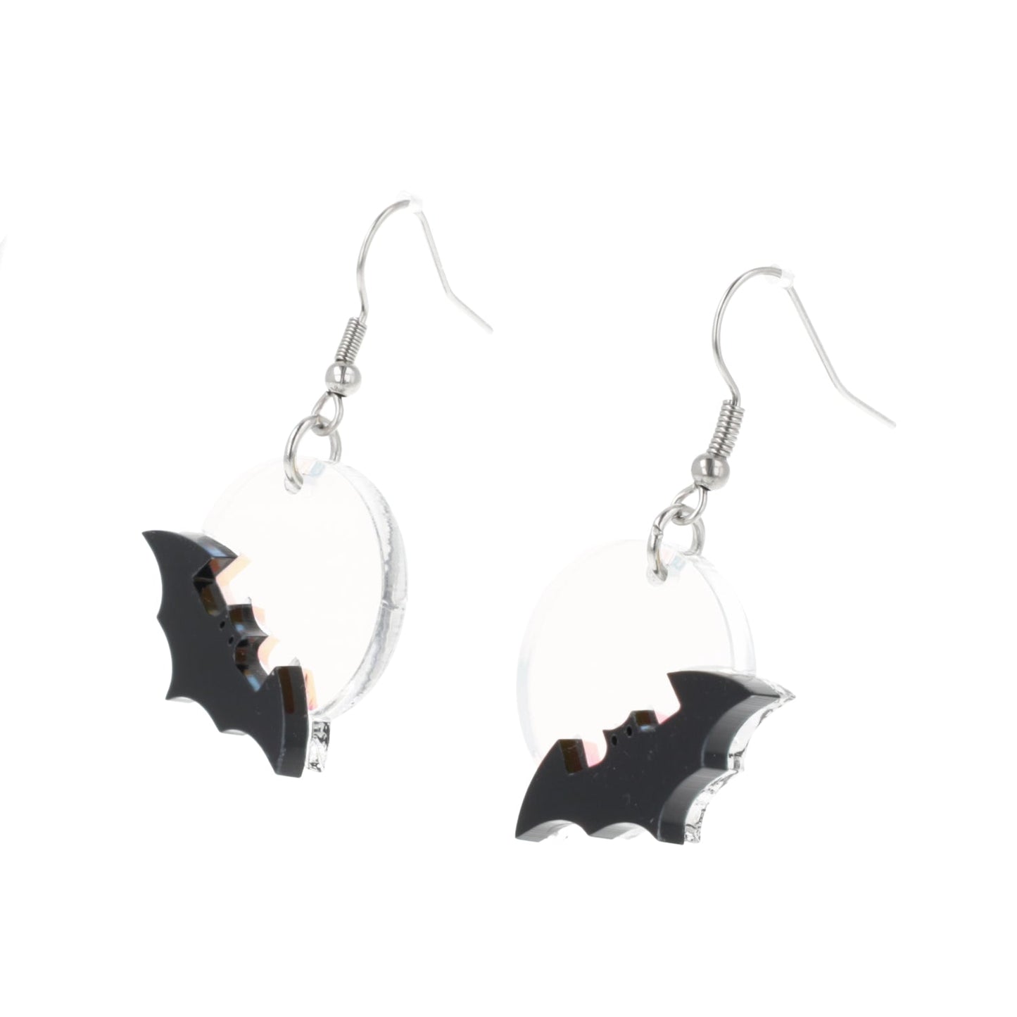 Bat On The Moon Earrings
