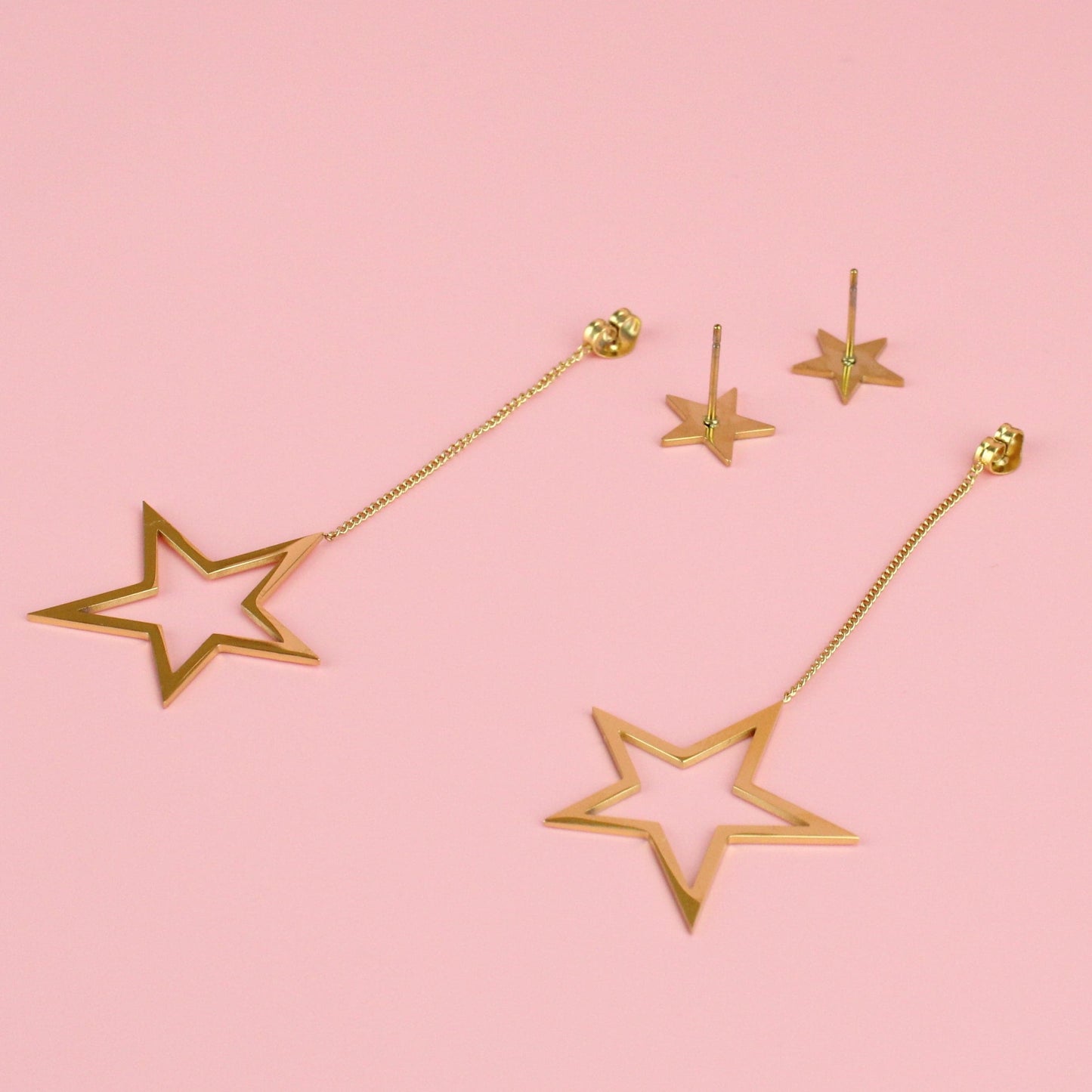 All The Stars Stud Earrings (Gold Plated)