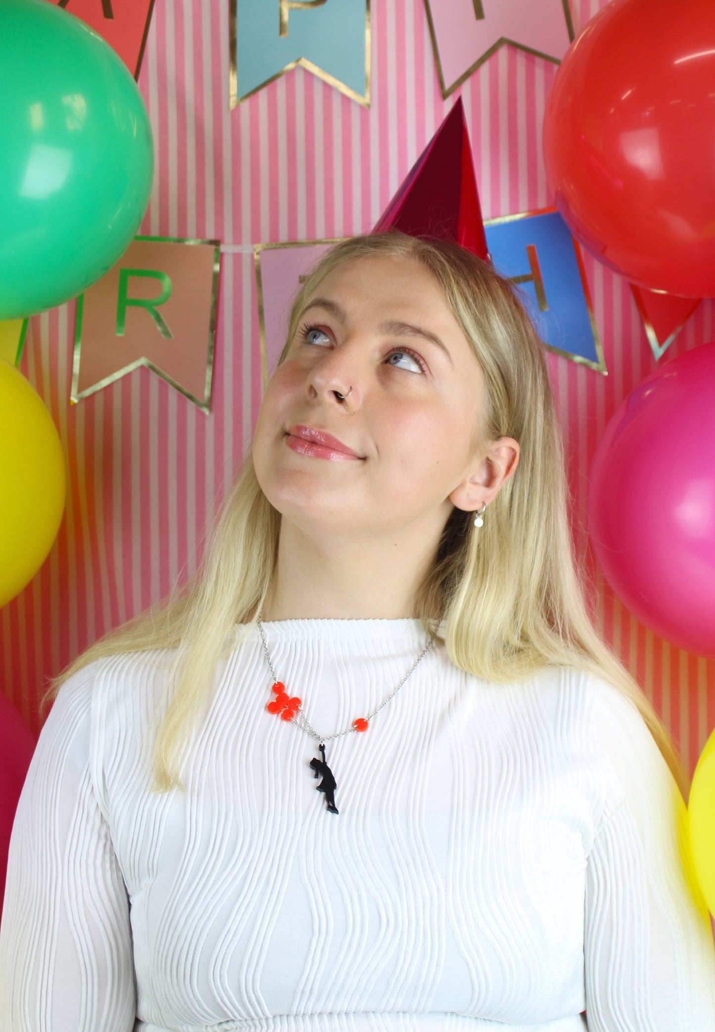 Balloon Girl Necklace