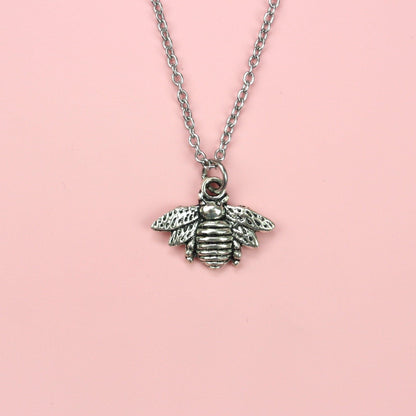 Antique Silver Bee Necklace