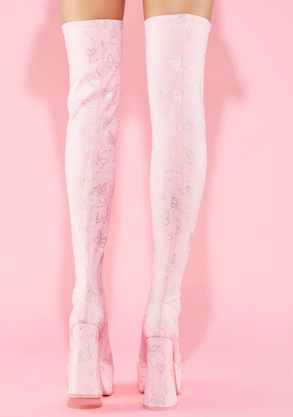 America's Sweetheart Thigh High Boots