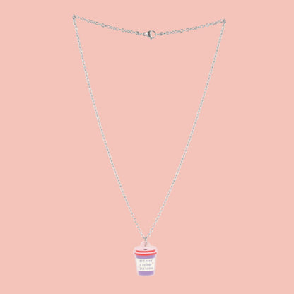 All I Need Is Coffee And Books Necklace