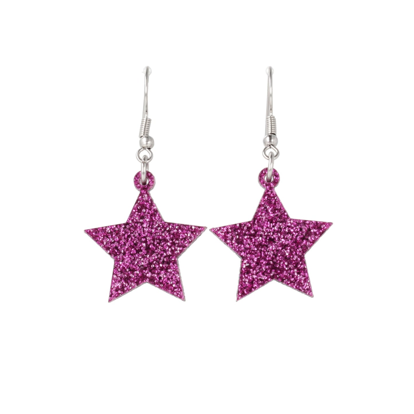 All That Glitters Purple Star Earrings