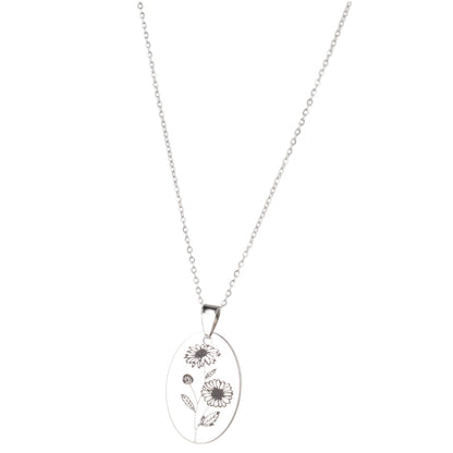 April Birth Flower Necklace - Daisy
