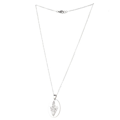 August Birth Flower Necklace - Gladiolus