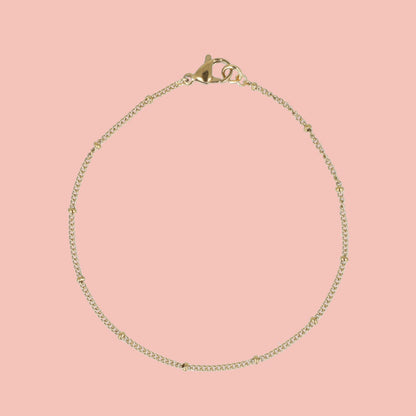 Beaded Bracelet (Gold Plated)