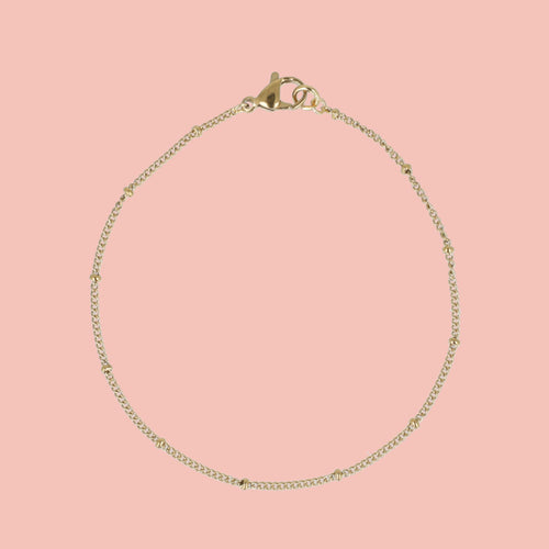 Beaded Bracelet (Gold Plated)