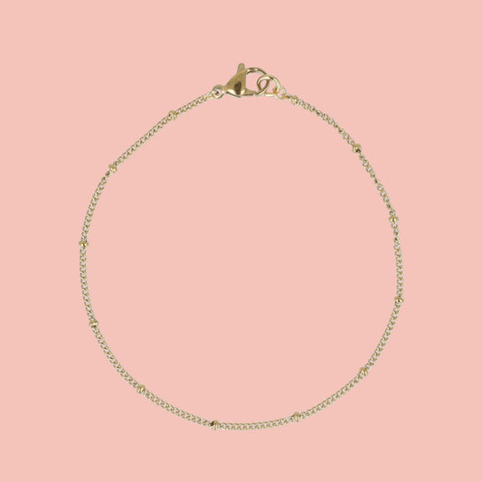Beaded Bracelet (Gold Plated)
