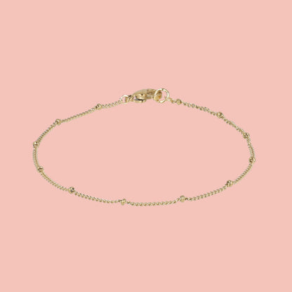 Beaded Bracelet (Gold Plated)