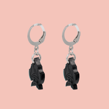 Bat Huggie Hoop Earrings