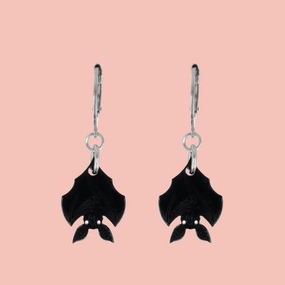 Bat Huggie Hoop Earrings