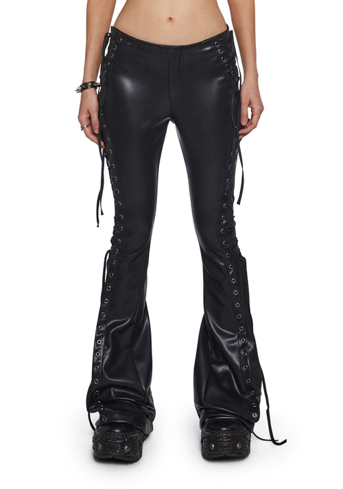 Ambient Lace-Up Flare Pants